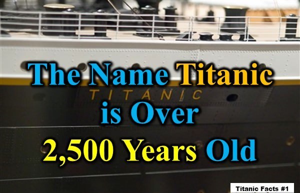 facts about the titanic for kids