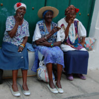 women in havana smoking