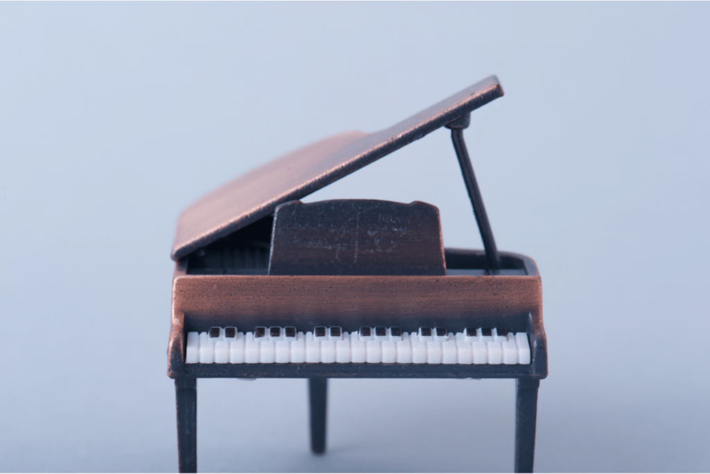 wooden model piano