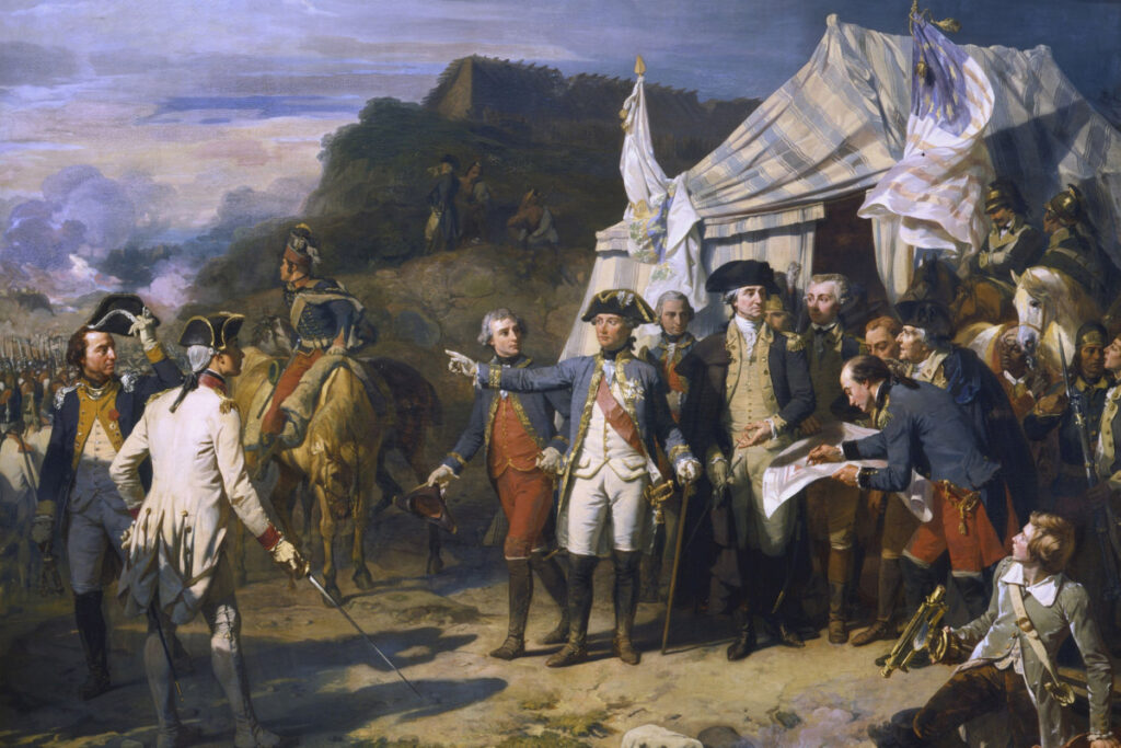 Painting of Siege of Yorktown