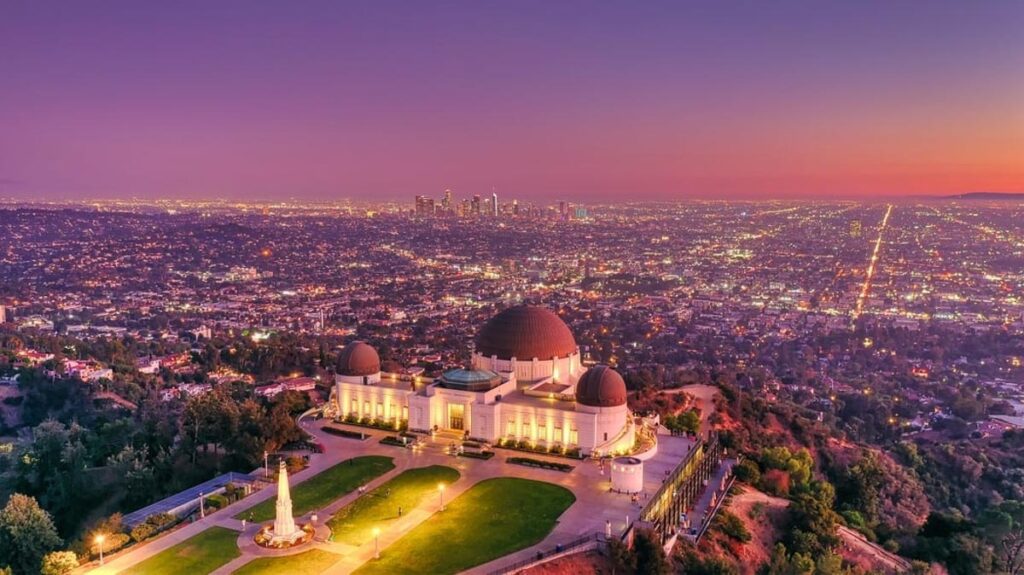 Sunset_Griffith_Observatory_Los_angeles_California