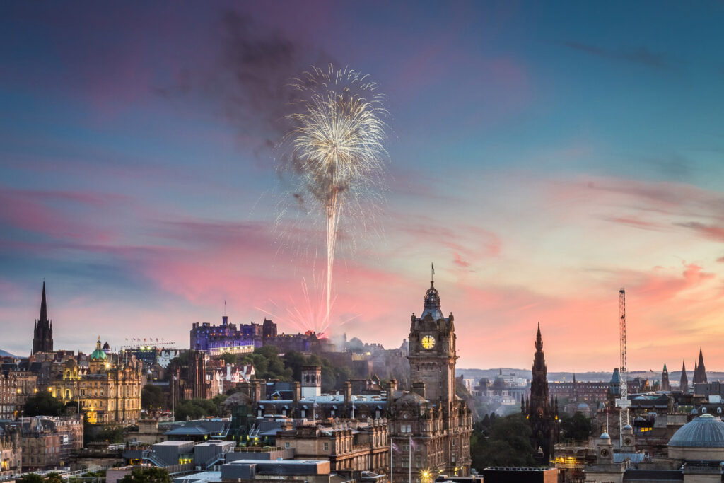 69 Interesting Facts about Scotland (2022) Most People Don't Know 9 sunset over edinburgh