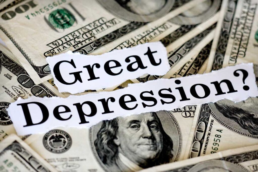 great depression with USD