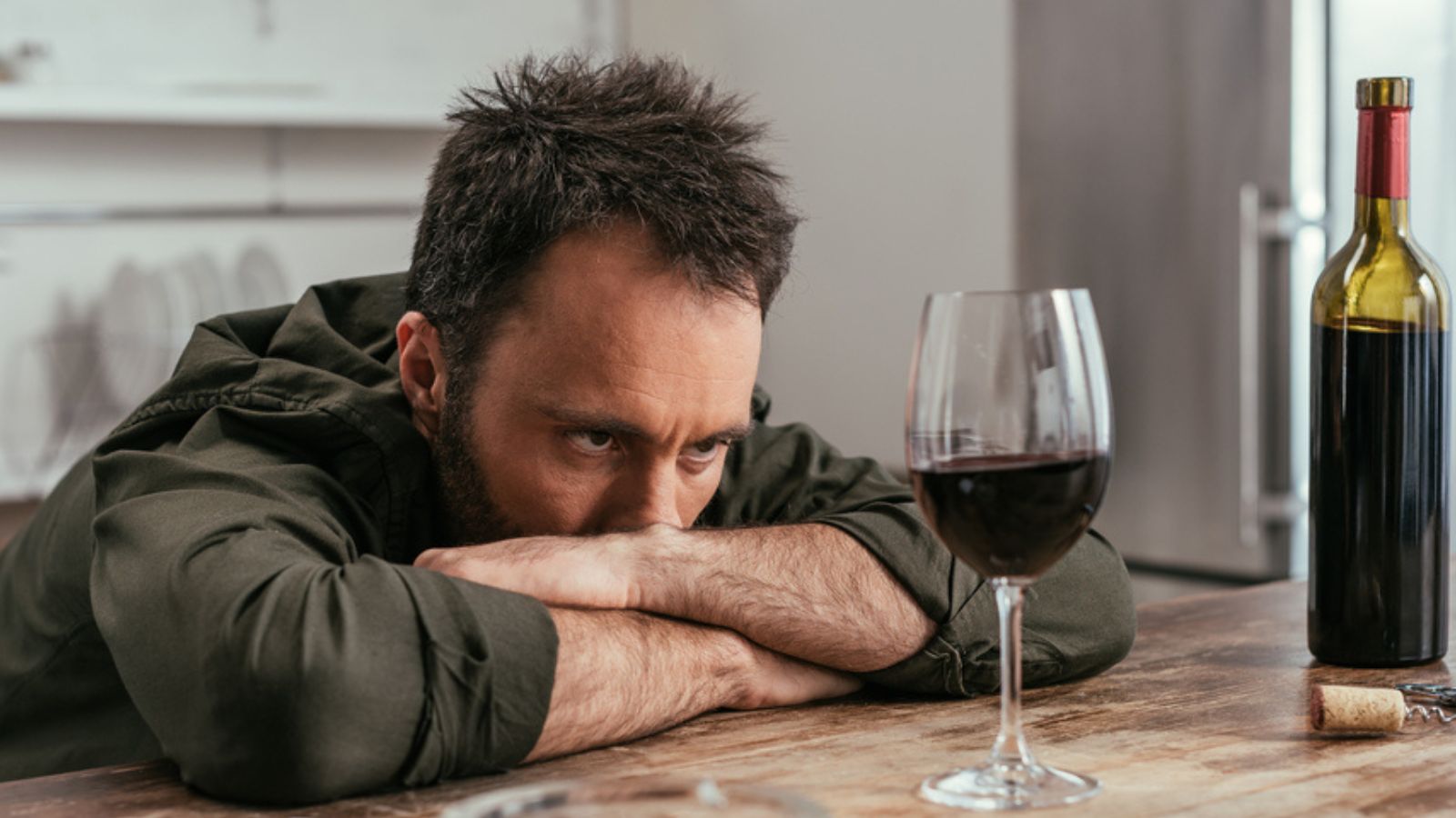 Addicted Depressed Person