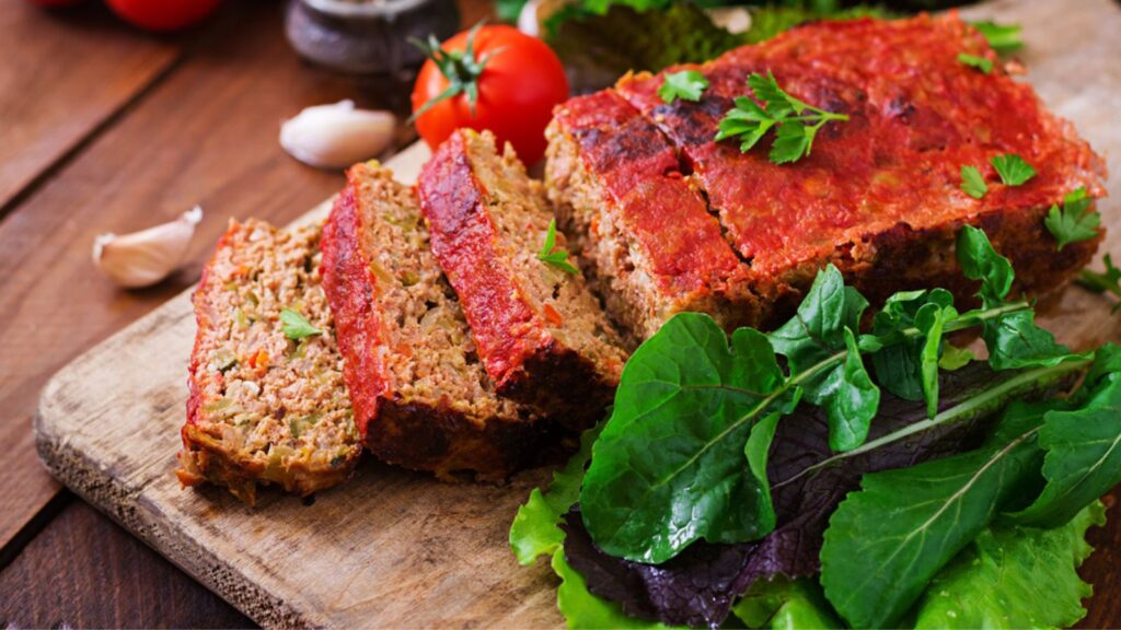 Homemade ground meatloaf