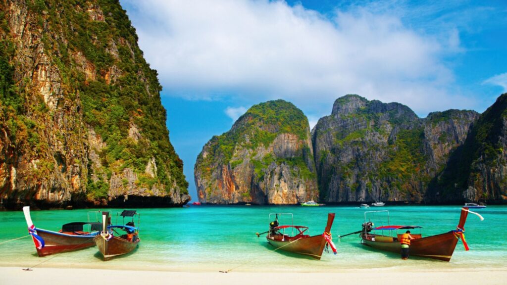 Tropical beach, Maya Bay, Thailand