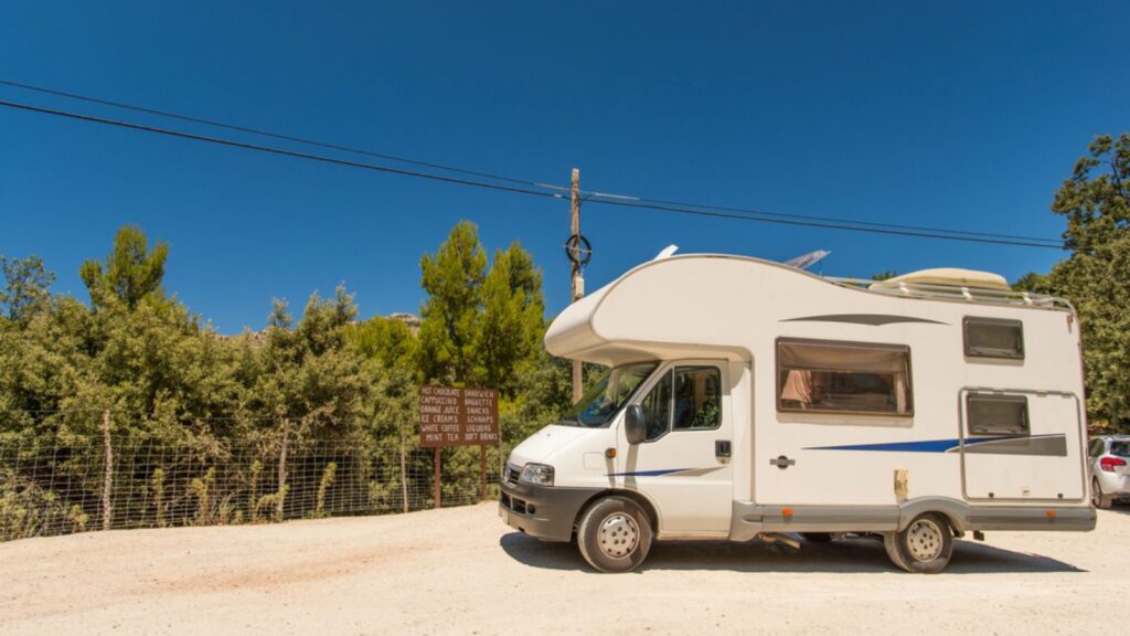 Motorhome on road