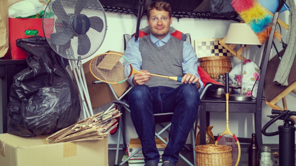 man that is hoarding stuff junk