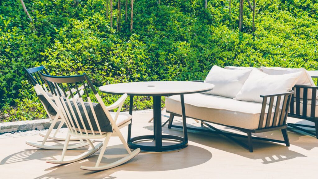 outdoor Modern chairs and table