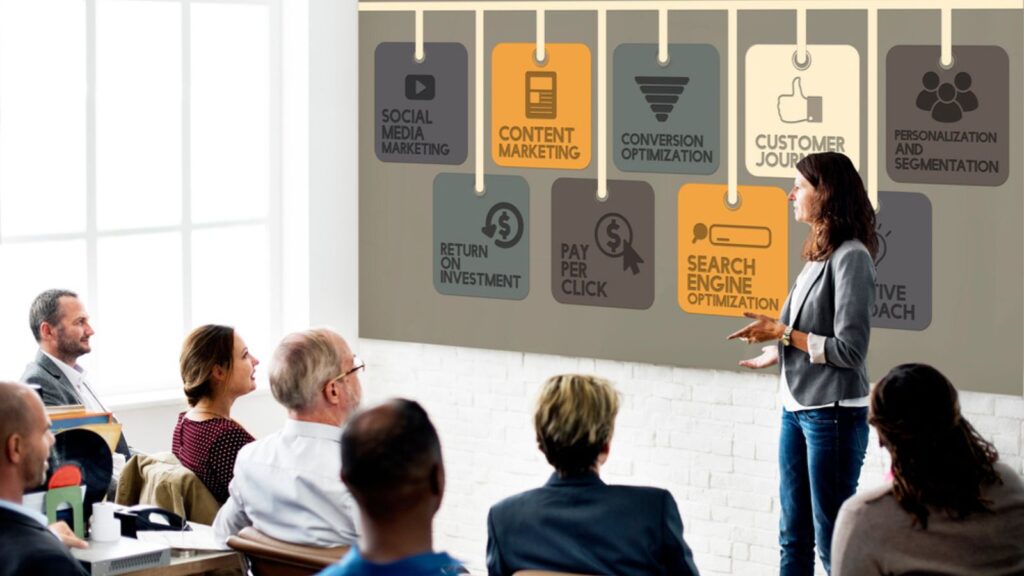 Business team working at meeting about affiliate marketing