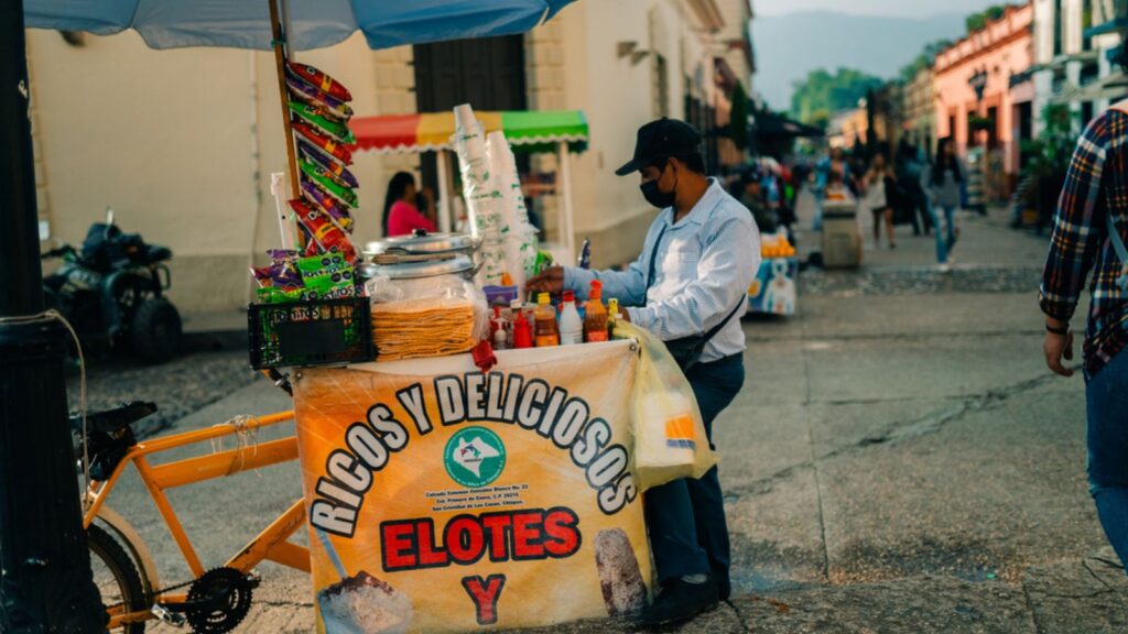 Streets in the cultural capital of Chiapas - San Cristobal de las Casas, Mexico.