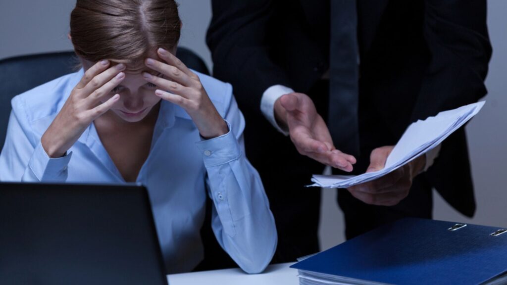 Secretary and her director at work Resort to Public Humiliation