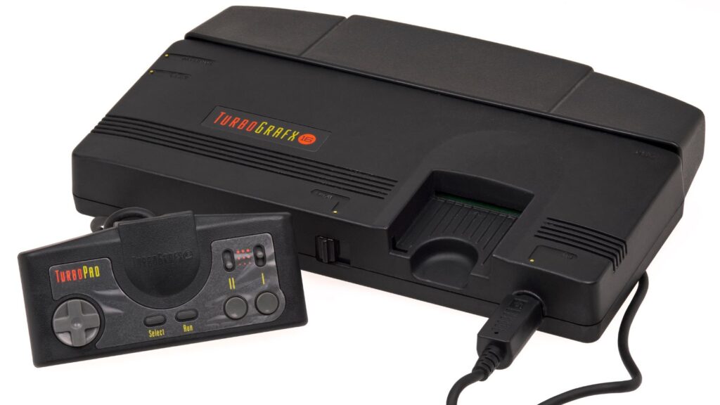 A North American TurboGrafx-16 video game console, released by NEC. 1987