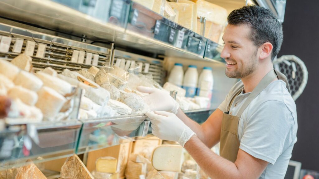 Fridge full of cheese