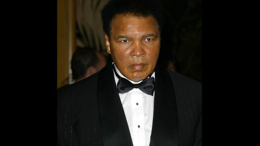 Muhammad Ali at the Time To Give Gala benefitting the Afghanistan World Federation Foundation, St. Regis Hotel, Century City