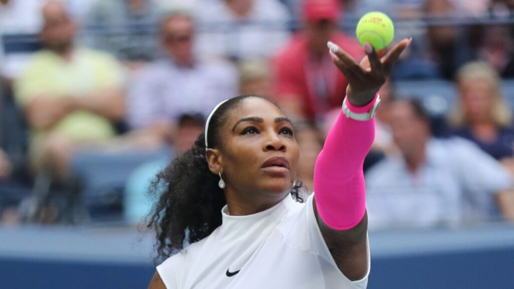 NEW YORK - SEPTEMBER 5, 2016 Grand Slam champion Serena Williams of United States in action during her round four match at US Open 2016
