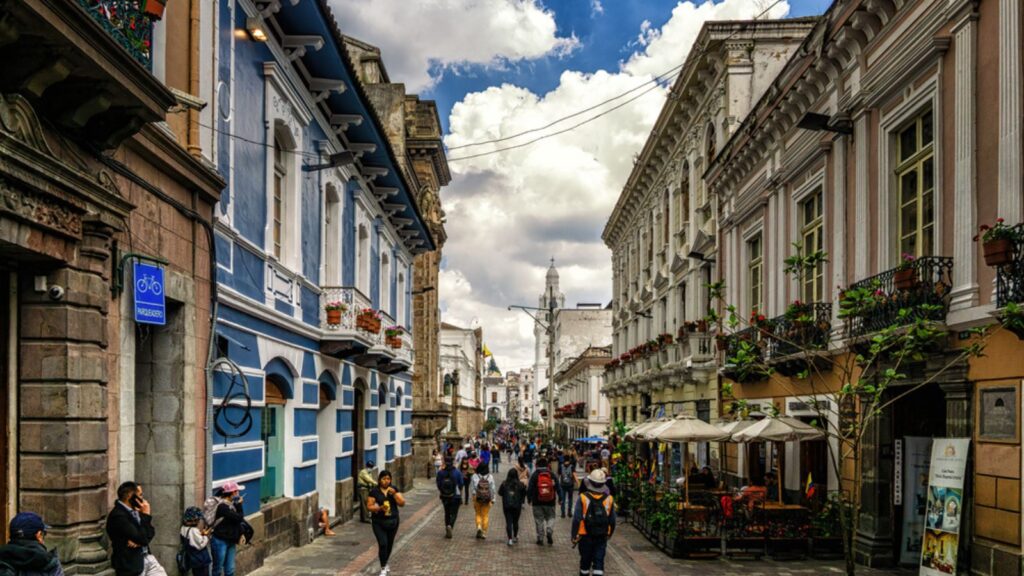 Ecuador Quito - Historical Center street