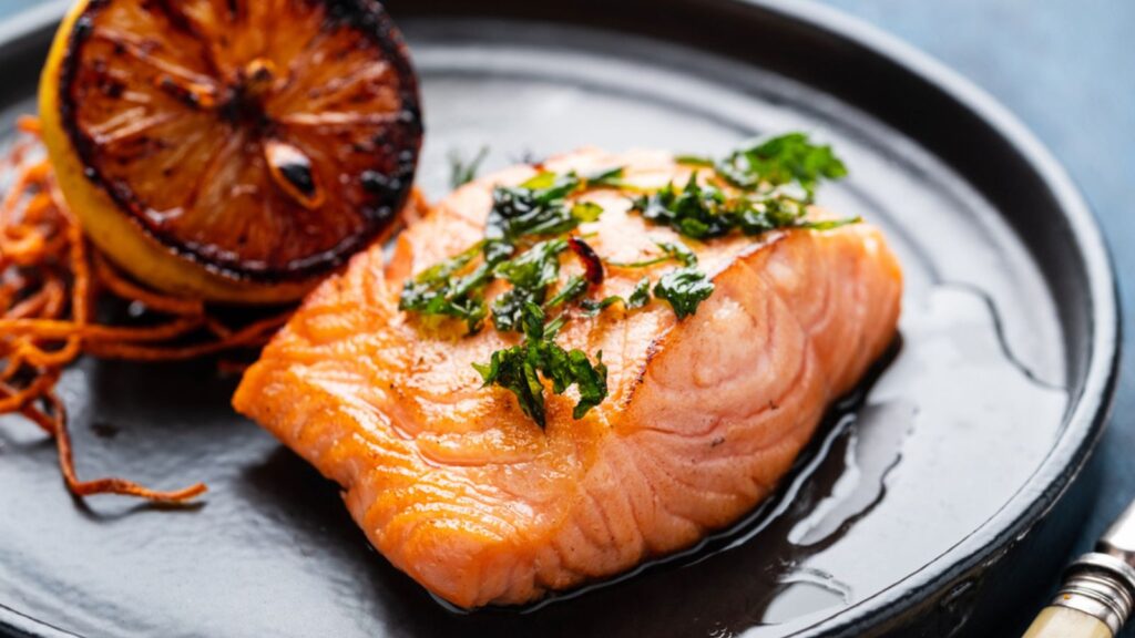 Salmon Sole Meuniere with lemon