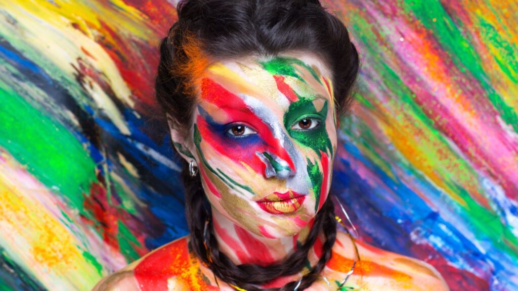 Woman art make up