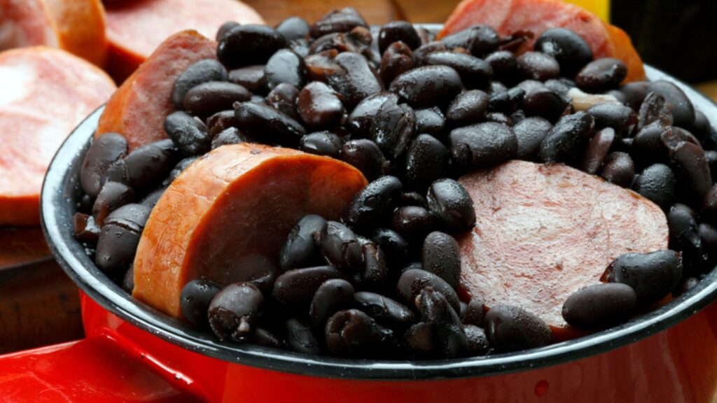 Brazilian black bean feijoada