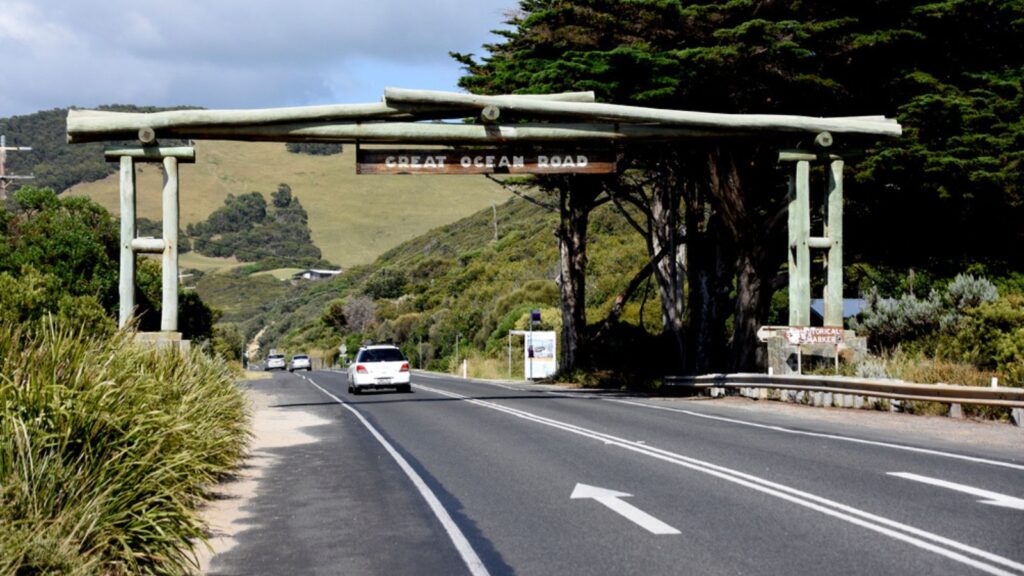 Great Ocean Road Sign on Highway 1 Australia