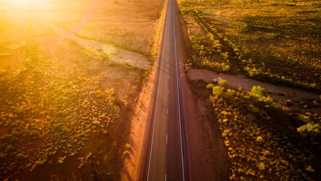 Aerial photograph of Great Northern Highway, Australia