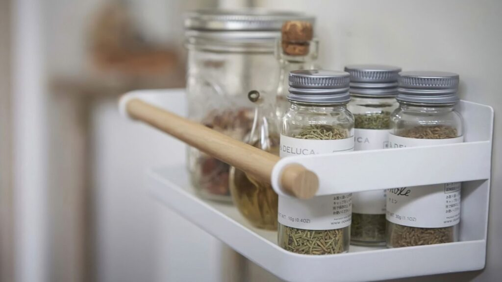 spice rack magnet organize kitchen