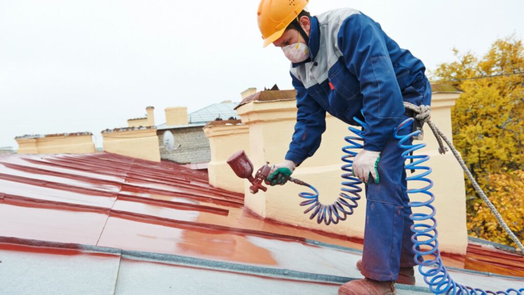 Builder roofer painter worker