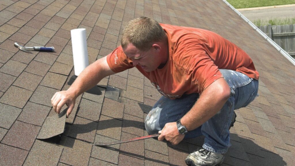 Roofer Working