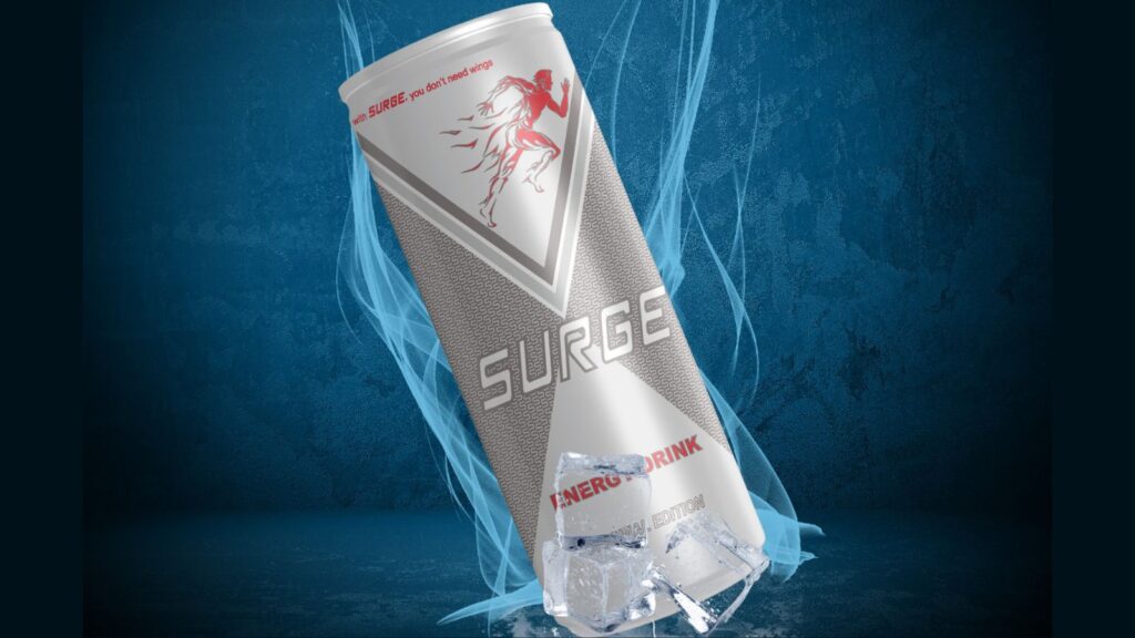 Surge is packed with high levels of taurine, caffeine, and multivitamins. With Surge, you don't need wings.