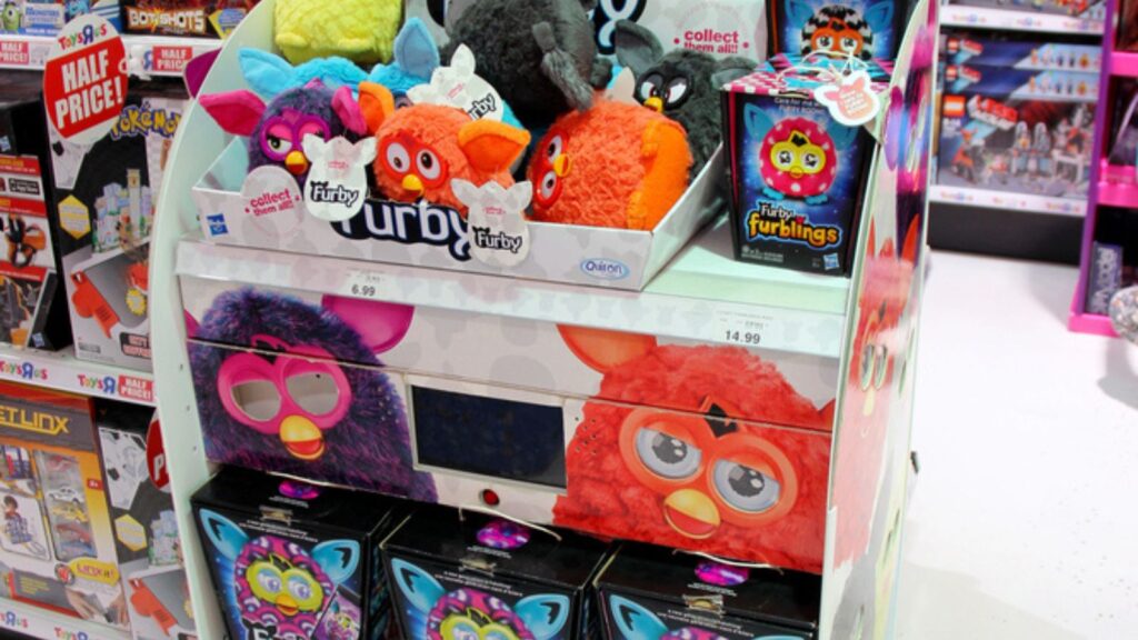 London, England. Circa July 2014. Furbies for sale in a Toysrus store in England